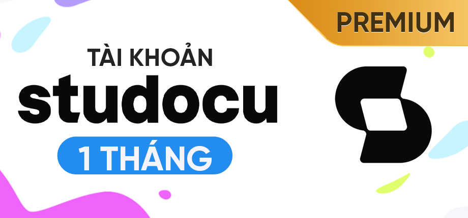 Studocu Premium 1 tháng - Tài khoản